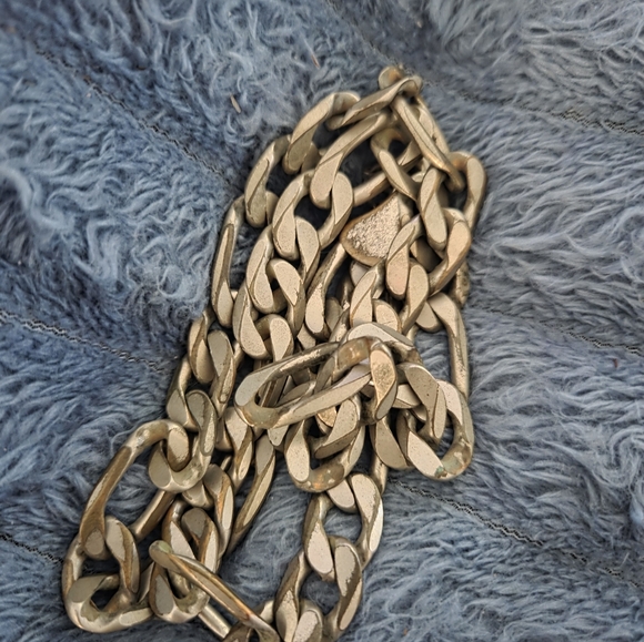 Old Broken Heavy Sterling 925 Chain - Picture 9 of 12